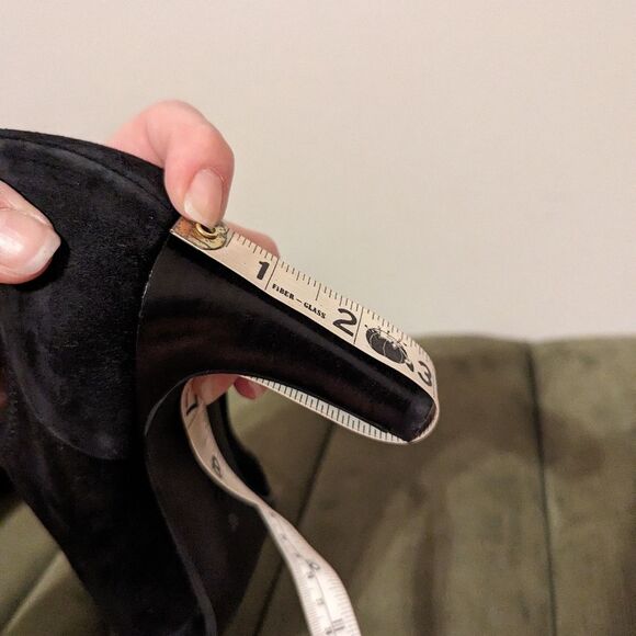 Ecco Alicante Black Suede Pumps Booties Heels Size EU 40 US 9/9.5 - Picture 8 of 12